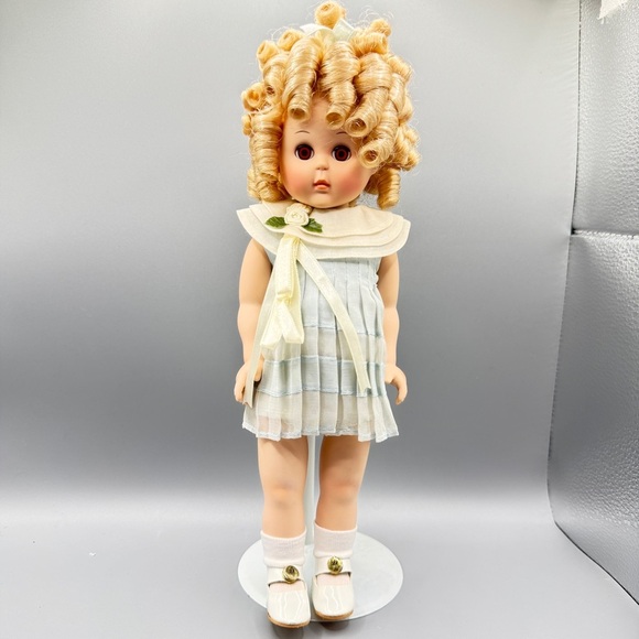Shirley Temple Ginny Porcelain Doll MBI 11” Sailor Dress w/ Stand - Picture 15 of 15